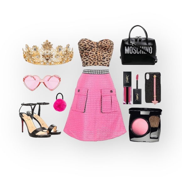 new Ostwald Helgason ๐ Fashion Forward Rosette A Line Skirt ๐ Barbie Pink ๐ 2 - Picture 3 of 16